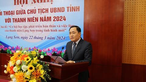 Chủ tịch Ủy ban nhân dân tỉnh đối thoại với thanh niên tỉnh Lạng Sơn năm 2024