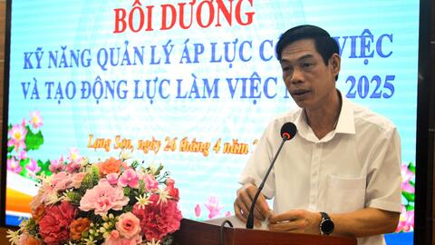 Sở Nội vụ tổ chức lớp bồi dưỡng kỹ năng quản lý áp lực công việc và tạo động lực làm việc năm 2025