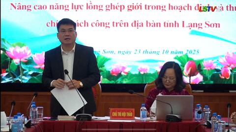Chiều ngày 23/10, Ban Vì sự tiến bộ của phụ nữ tỉnh tổ chức Hội thảo “Nâng cao năng lực lồng ghép giới trong hoạch định và thực thi chính sách công trên địa bàn tỉnh Lạng Sơn” năm 2025