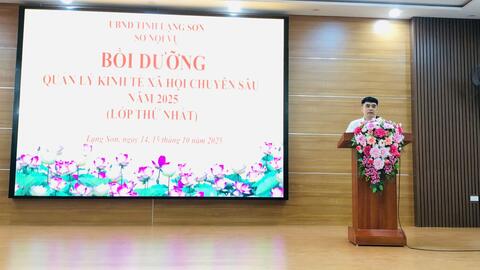 Sở Nội vụ tổ chức lớp bồi dưỡng quản lý kinh tế xã hội chuyên sâu năm 2025