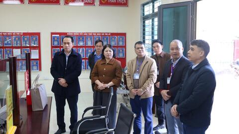 Kiểm tra công tác cải cách hành chính gắn với kỷ luật, kỷ cương hành chính và thực thi công vụ năm 2025 tại xã Hoa Thám, xã Tri Lễ