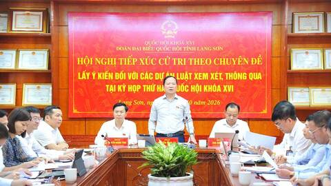 Đoàn đại biểu Quốc hội tỉnh lấy ý kiến đối với các dự án luật thuộc lĩnh vực nội vụ dự kiến trình kỳ họp thứ Hai, Quốc hội khóa XVI
