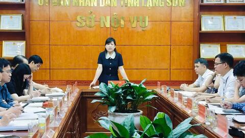 Sở Nội vụ tổ chức Hội nghị giao ban thường kỳ tháng 5/2025