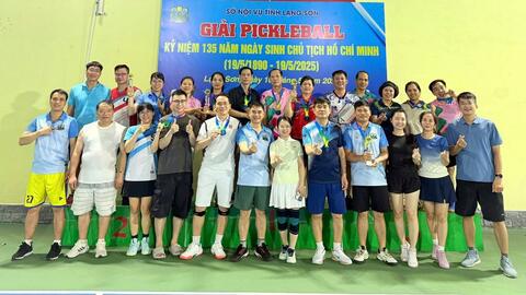 Giải Pickleball Sở Nội vụ: Sôi nổi, đoàn kết và thành công tốt đẹp
