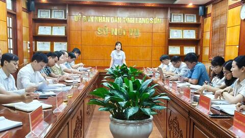 Sở Nội vụ tổ chức Hội nghị giao ban thường kỳ tháng 6/2025