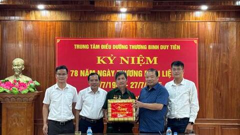 Chương trình Thăm, tặng quà các Trung tâm điều dưỡng Thương binh thuộc Bộ Nội vụ và thăm, tặng quà các thương binh, bệnh binh người Lạng Sơn đang được điều trị tại Trung tâm điều dưỡng thương binh các tỉnh nhân dịp Kỷ niệm 78 năm ngày Thương binh - liệt sĩ (27/7/1947 - 27/7/2025)