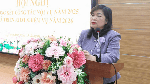 Sở Nội vụ tỉnh Lạng Sơn tổ chức Hội nghị tổng kết công tác năm 2025 và triển khai nhiệm vụ năm 2026