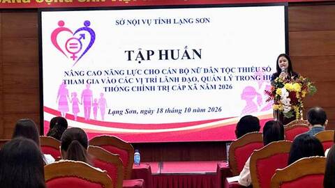 Sở Nội vụ tập huấn nâng cao năng lực cho cán bộ nữ dân tộc thiểu số tham gia các vị trí lãnh đạo trong hệ thống chính trị (lớp thứ nhất).